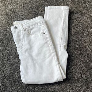 STAIN Crewcuts White Skinny Jeans | J.Crew Kids | Size 8 | Stain